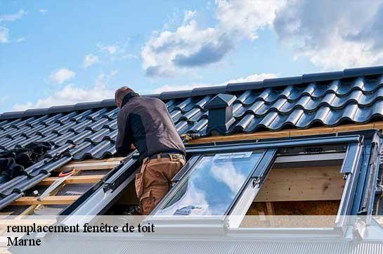 remplacement fenêtre de toit Marne 