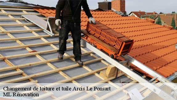Changement de toiture et tuile  arcis-le-ponsart-51170 ML Rénovation