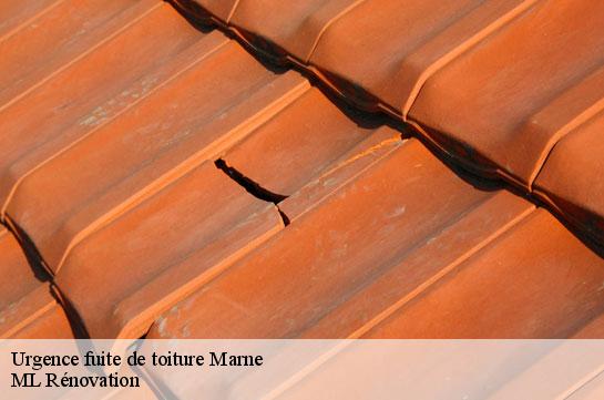 Urgence fuite de toiture Marne 