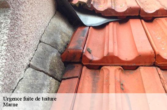 Urgence fuite de toiture Marne 