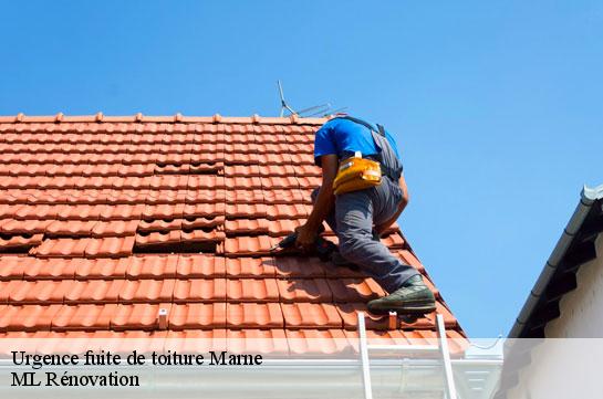 Urgence fuite de toiture Marne 