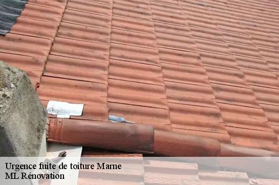 Urgence fuite de toiture Marne 