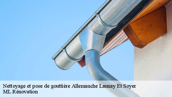 Nettoyage et pose de gouttière  allemanche-launay-et-soyer-51260 ML Rénovation