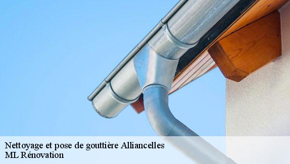 Nettoyage et pose de gouttière  alliancelles-51250 ML Rénovation