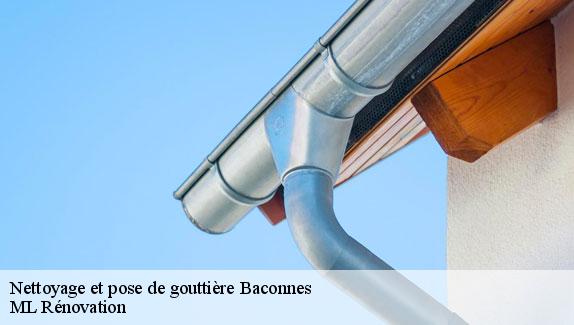 Nettoyage et pose de gouttière  baconnes-51400 ML Rénovation