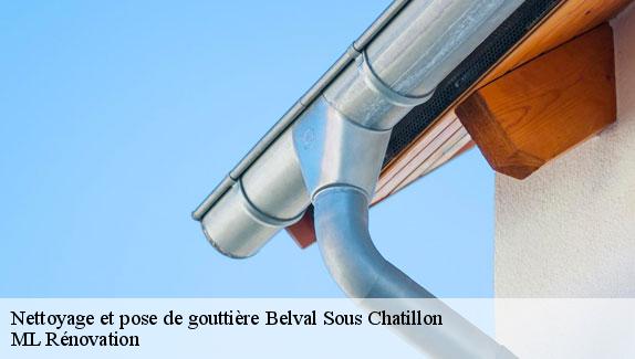 Nettoyage et pose de gouttière  belval-sous-chatillon-51480 ML Rénovation