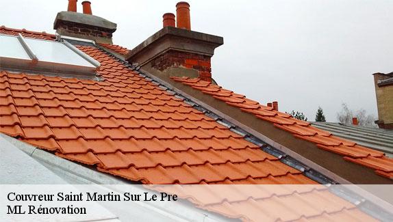 Couvreur  saint-martin-sur-le-pre-51520 ML Rénovation